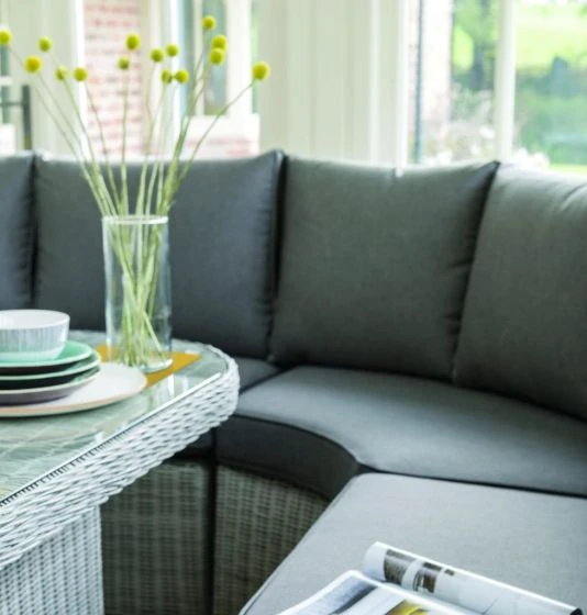 Kettler Palma Grande Corner Set W Glass Table Whitewash 5 Kettler Palma Grande Corner Set W Glass Table Whitewash - Image 3