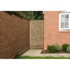 Forest Garden Double Slatted Gate 6ft (1.8m) - Home Delivery