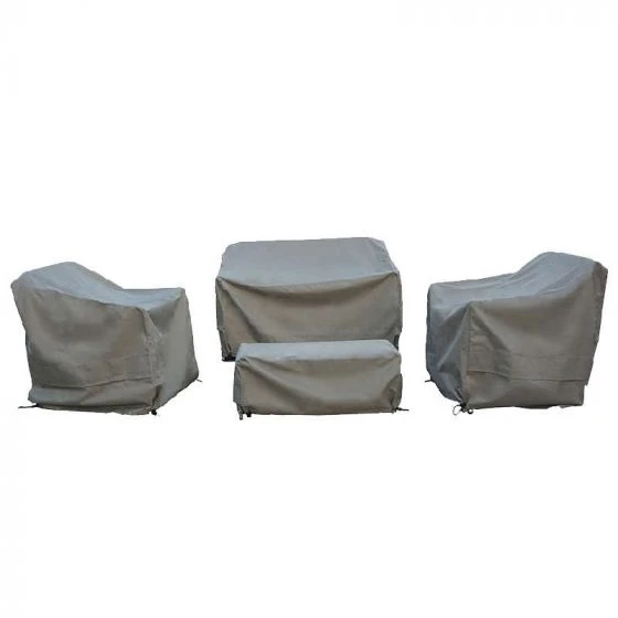 Bramblecrest Bramblecrest Cover 2 Seat Sofa W 2 Sofa Chairs & Coffee Table - Khaki 4 Bramblecrest Bramblecrest Cover 2 Seat Sofa W 2 Sofa Chairs & Coffee Table - Khaki - Image 2