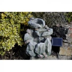 Smart Solar Rock Fall Fountain -Decor In Garden Store 322532 rock fall1