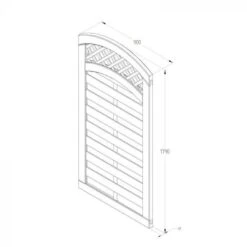 Forest Garden Europa Prague Gate 6ft (1.8m) - Home Delivery -Decor In Garden Store 3 15