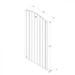 Forest Garden Heavy Duty Dome Top Tongue & Groove Gate 6ft (1.8m) - Home Delivery 7 Forest Garden Heavy Duty Dome Top Tongue & Groove Gate 6ft (1.8m) - Home Delivery -Decor In Garden Store 3 22