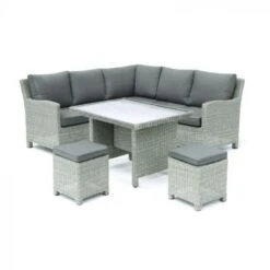 Kettler Palma Mini Casual Dining Set With Glass Table Whitewash 16 Kettler Palma Mini Casual Dining Set With Glass Table Whitewash -Decor In Garden Store 400564 palma mini corner set