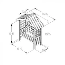 Forest Garden Cadiz Arbour - Home Delivery -Decor In Garden Store 4 6