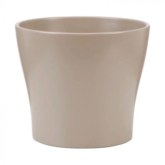 Scheurich Taupe Pot Cover 808/24 3 Scheurich Taupe Pot Cover 808/24