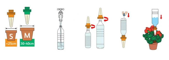 Hozelock Aquasolo Holiday Watering Cones For Medium Pots - 4 Pack 7 Hozelock Aquasolo Holiday Watering Cones For Medium Pots - 4 Pack - Image 5