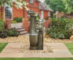 Kelkay Ash Columns Water Feature Including LEDs