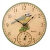 Blue Tit Wall Clock & Thermometer 12" - Smart Garden 2 Blue Tit Wall Clock & Thermometer 12" - Smart Garden -Decor In Garden Store blue tit clock 1