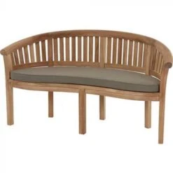 Broadway Banana Bench (8cm Scroll) -Decor In Garden Store bramblecrest broadway banana bench with taupe cushion x16hbbn002 1