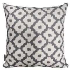 Bramblecrest Scatter Cushion Square Light Grey Medallion