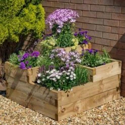 Forest Caledonian Tiered Raised Bed 90 X 90cm -Decor In Garden Store caledonian 2 1