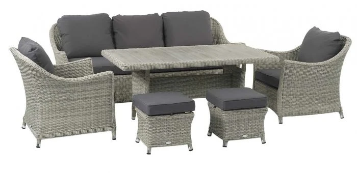 Bramblecrest Chatsworth 3 Seat Sofa Set W Adj Table W 2 Sofa Chairs & 2 Stools 5 Bramblecrest Chatsworth 3 Seat Sofa Set W Adj Table W 2 Sofa Chairs & 2 Stools - Image 3