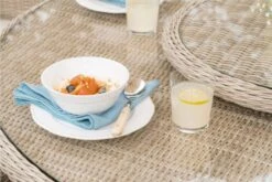 Bramblecrest Chedworth 6 Seat Set W 140Cm Round Table W Lazy Susan & Parasol 11 Bramblecrest Chedworth 6 Seat Set W 140Cm Round Table W Lazy Susan & Parasol -Decor In Garden Store chedworth lazy susan close up