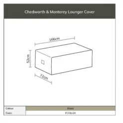 Bramblecrest Rattan Lounger Cover - Monterey / Chedworth -Decor In Garden Store chedworth lounger cover sizes
