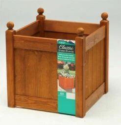 AFK Classic Planter 460 460mm - Beech Stain
