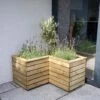 Forest Garden Linear Corner Planter 0.8m 1 Forest Garden Linear Corner Planter 0.8m -Decor In Garden Store conrer 3