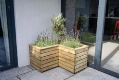 Forest Garden Linear Corner Planter 0.8m
