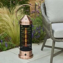 Copper Electric Heater Lantern 73cm - Kettler -Decor In Garden Store copper electric heater lantern 73cm kettler 3