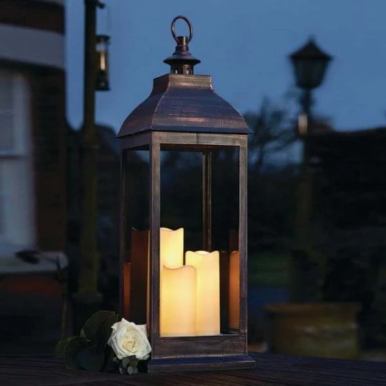 Giant Copper Battery Lantern - Smart Solar 3 Giant Copper Battery Lantern - Smart Solar