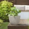 Stewart Garden Cotswold Planter 38cm Square - Limestone Grey -Decor In Garden Store cotswold planter