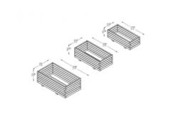 Forest Durham Rectangular Planter Set -Decor In Garden Store durham rectangular planter set 3