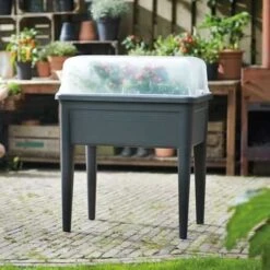 Elho Green Basics Grow Table XXL - Leaf Green Or Black 7 Elho Green Basics Grow Table XXL - Leaf Green Or Black -Decor In Garden Store elho planter xxl