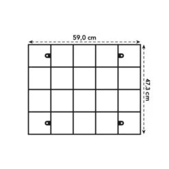 Elho Loft Urban Green Wall Rack - Living Black -Decor In Garden Store elho wall rack