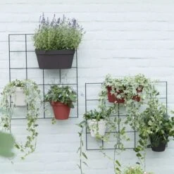 Elho Loft Urban Green Wall Rack - Living Black -Decor In Garden Store elho wall rack 3