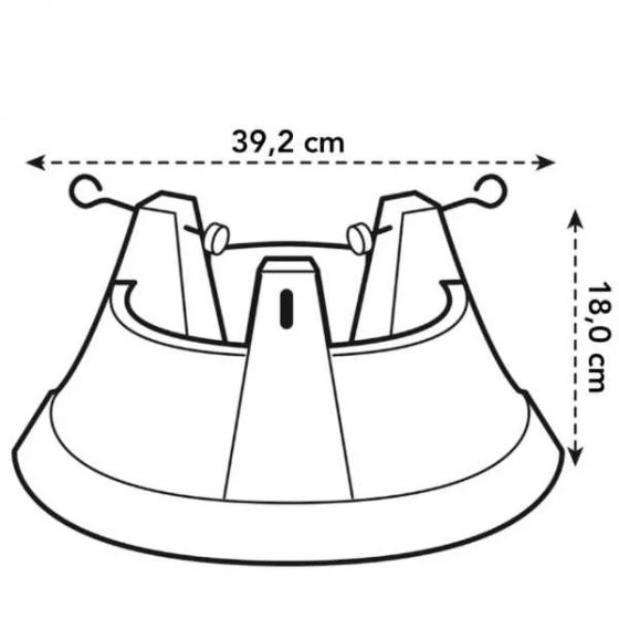 Elho Nordman 39cm Green/Anthracite Tree Stand 4 Elho Nordman 39cm Green/Anthracite Tree Stand - Image 2