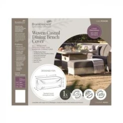 Bramblecrest Rattan Bench Cover - Chedworth/Monterey