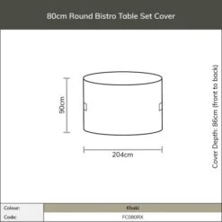 Bramblecrest Rattan Round Bistro Table Set Cover - Monterey/Chedworth/Tetbury -Decor In Garden Store fc080rx image5