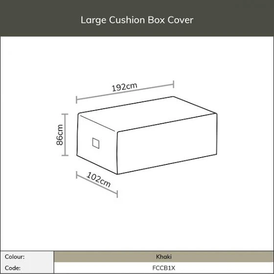 Bramblecrest Bramblecrest Cover Large Cushion Box - Khaki 5 Bramblecrest Bramblecrest Cover Large Cushion Box - Khaki - Image 3