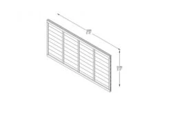 Forest Pressure Treated Superlap Panel 6 X 3ft -Decor In Garden Store fence panel 6x3ft