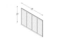 Forest Pressure Treated Superlap Panel 6 X 4ft -Decor In Garden Store fence panel 6x4ft