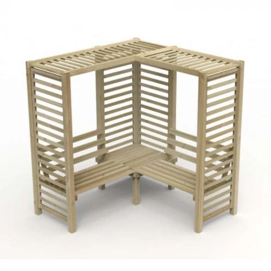 Forest Garden Firenze Corner Arbour 4 Forest Garden Firenze Corner Arbour - Image 2