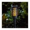 Compact Black Flaming Torch 4 Pack - Smart Solar 1 Compact Black Flaming Torch 4 Pack - Smart Solar -Decor In Garden Store flaming torch black