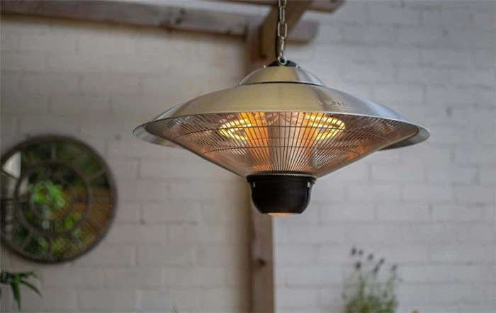 La Hacienda Hanging Halogen Heater - Silver 4 La Hacienda Hanging Halogen Heater - Silver - Image 2