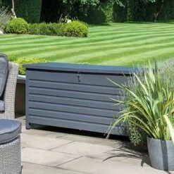 Kettler Large Aluminium Storage Box With Waterproof Liner -Decor In Garden Store kettler storage box thumb