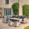 Kettler Casual Dining® Palma Corner Set Whitewash -Decor In Garden Store kettler palma
