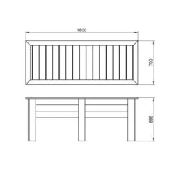 Forest Garden Large Kitchen Garden Planter 1.8m -Decor In Garden Store kitchen planter 3