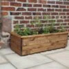 Charles Taylor Large Wooden Trough -Decor In Garden Store large wooden trough