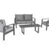 Kettler Larno 4 Seat Lounge Set W Coffee Table