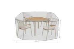 Lifestyle Gardens Cover 4 Seater Square 200x90cm Grey 11 Lifestyle Gardens Cover 4 Seater Square 200x90cm Grey -Decor In Garden Store lifestylegarden 4 seat square cover scale