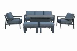 Livorno 3 Seat Lounge Set W160x90cm Static Table -Decor In Garden Store livorno 3 seat lounge set 2