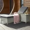 Chatsworth Lounger & High Coffee Table With Ceramic Top -Decor In Garden Store lounger