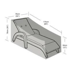 Garland Lounger Cover Black