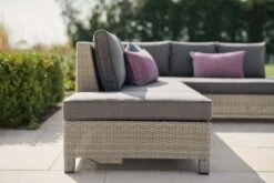 Kettler Palma Low Lounge Corner Set W Coffee Table Whitewash -Decor In Garden Store low lounge corner 3 1