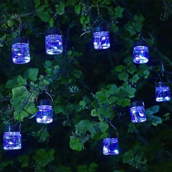 Firefly Opal Jar String Lights Set Of 10 - Smart Solar 3 Firefly Opal Jar String Lights Set Of 10 - Smart Solar