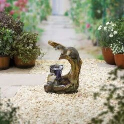 Kelkay Otters Element Including LEDs Water Feature