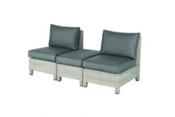 Kettler Palma Low Lounge Corner Set W Coffee Table Whitewash -Decor In Garden Store palma low lounge white wash cushion over table